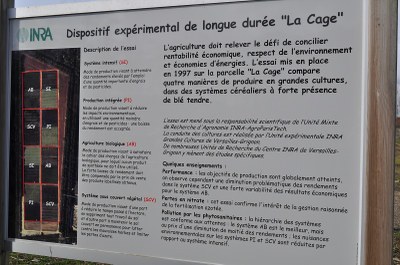 description de l'essai La Cage (INRA de Versailles)