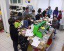 The making of feeding tray and nest boxes