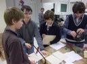 The making of feeding tray and nest boxes