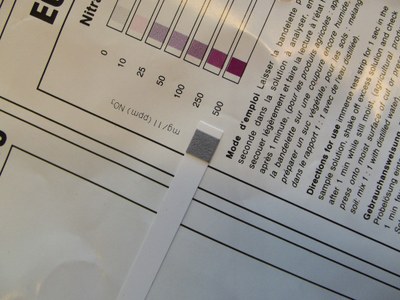 Résultats des mesures chimiques