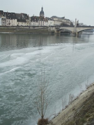 saône gelée