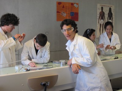 Les élèves du lab Science
