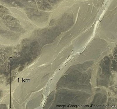 Erosion due à l'eau (Sahara)