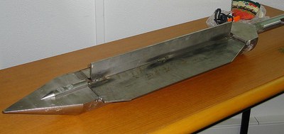 Extrémité d'un carottier du laboratoire POLEN Extrémité d'un carottier du laboratoire POLEN