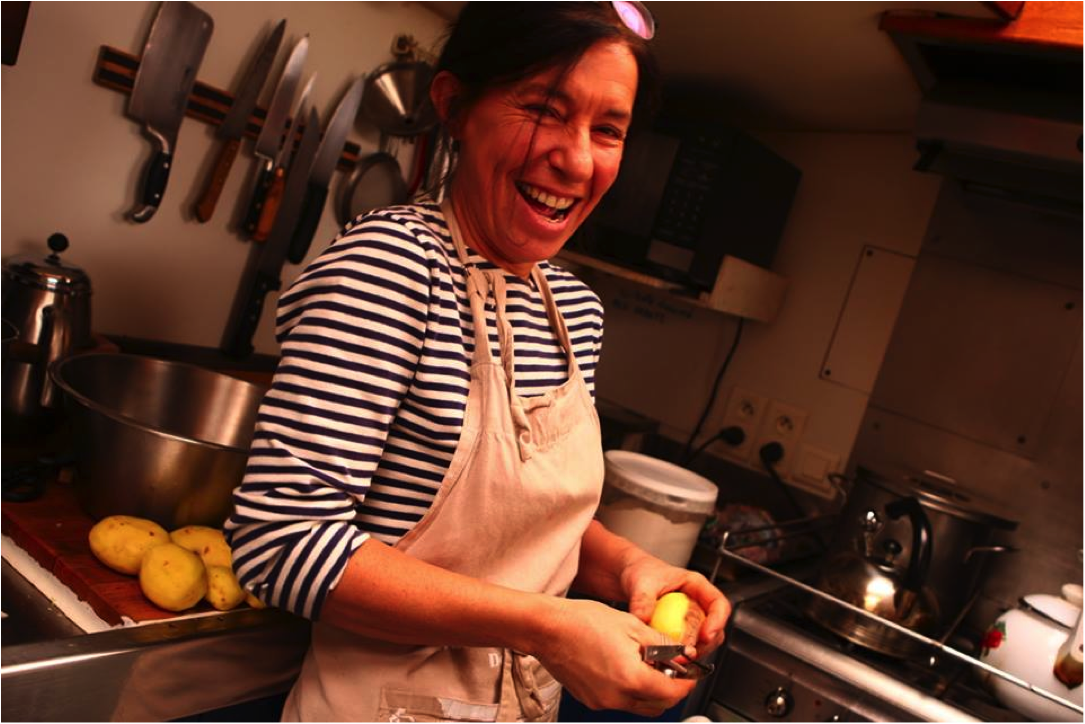 Faire la cuisine à bord