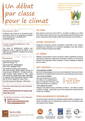 Un débat par classe pour le climat VF Un débat par classe pour le climat VF