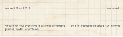 Carnet de bord 23 Mohamed 2 Carnet de bord 23 Mohamed 2